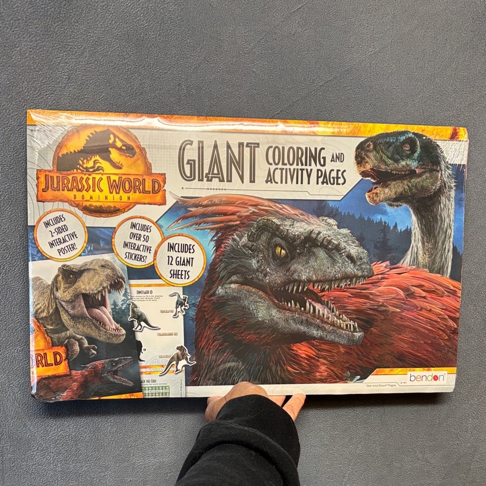 Jurassic World Dominion Giant Coloring & Activity Book with Stickers
